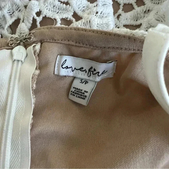 Love Fire Mini White Overlay Dress - Picture 9 of 9